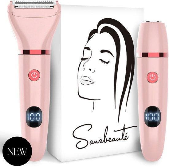 2dekans | 2-in-1 Ladyshave met Display - Gezicht - Oksels -, Elektronische apparatuur, Persoonlijke Verzorgingsapparatuur, Ophalen of Verzenden