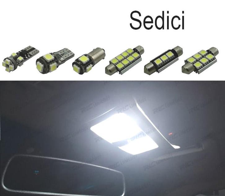 Kit 5 Ampoules Led Intérieur Pour Fiat Sedici 06-14, Autos : Pièces & Accessoires, Éclairage, Envoi