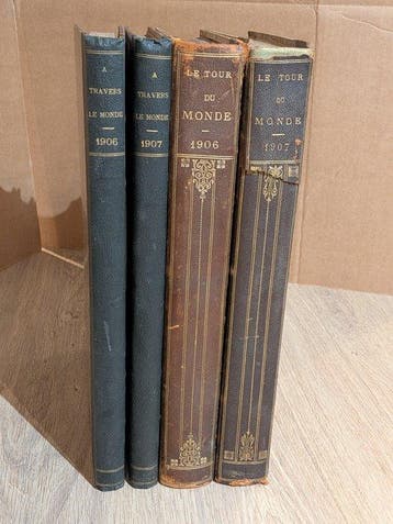 collectif - Lot de livres anciens Le tour du monde et A