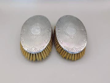 Grand nécessaire de toilette de voyage - Argent 925 - Paire