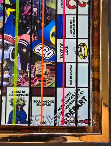 Elmago - Duck tales Moneypoly codebarre 3 gold frame (New)