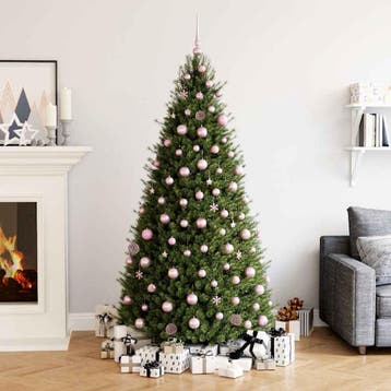 vidaXL 111-delige Kerstballenset polystyreen roze, Verzenden