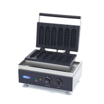 Wafelijzer | Zes worstenbroodjes tegelijk | 1.75kW (230V) |, Verzenden, Nieuw in verpakking