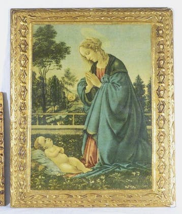 Icoon - Houten afdrukken - Madonna met Kind (2)