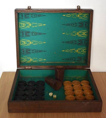 Decoratief ornament - hand gemaakt - oude backgammon