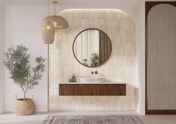 Wandtegel Cevica Monpelli Brick Ivory Mix Beige Glans 6,5x30, Bricolage & Construction, Ophalen of Verzenden, Wandtegels