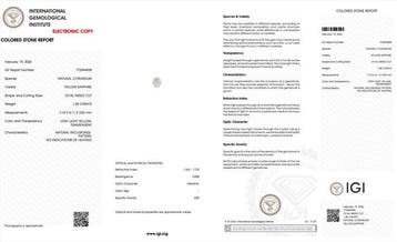 Sans prix de réserve - 1 pcs Jaune Saphir - 1.38 ct -