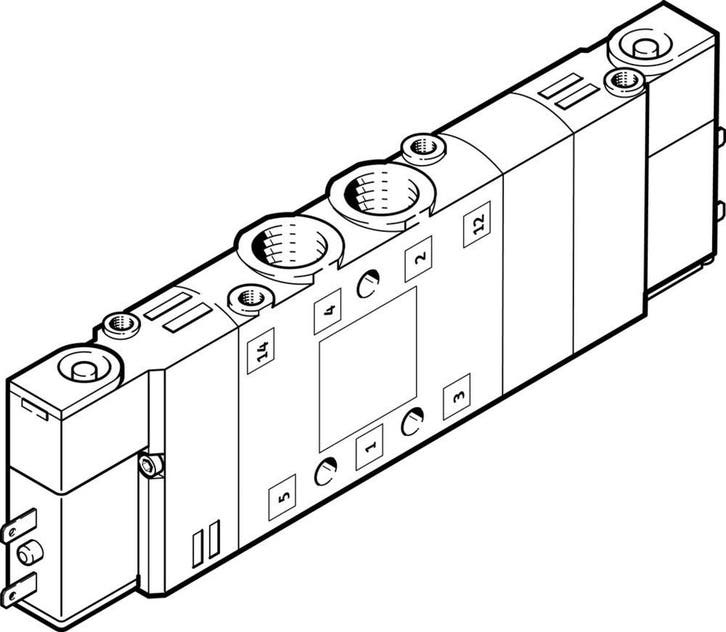 Festo 5/3 Échappement Dair Électrovanne G1/8 700l/min -, Doe-het-zelf en Bouw, Gereedschap | Overige machines, Verzenden