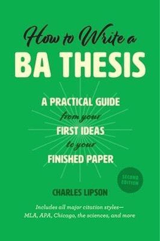 How to Write a Ba Thesis, Second Edition 9780226430911, Boeken, Taal | Engels, Zo goed als nieuw, Verzenden