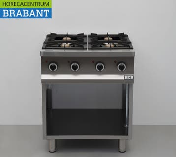 Cuisinière à gaz HCB en acier inoxydable, 4 feux, série 700,, Verzenden