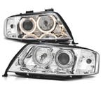 PHARES XENON AUDI A6 4B 97-01 ANGEL EYES FOND CHROMÉ, Autos : Pièces & Accessoires, Verzenden