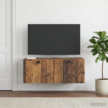 vidaXL Wandmontage TV-kast Oud hout 78,5 x 41 x 30 cm, Verzenden