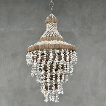 Lustre - SL16 - Magnifique lustre en coquillages - Coquille