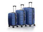 Veiling - Harde Kofferset Rome - 3-Delig - ABS - Blauw, Nieuw