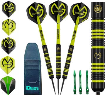 ABC Darts Brass Darts Set + 4 sets Michael van Gerwen Dar..., Ophalen of Verzenden, Nieuw, Pijlen