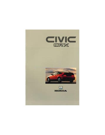 1990 HONDA CIVIC CRX BROCHURE NEDERLANDS
