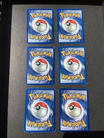 Pokémon - 6 Card - Eevee, Magikarp, Gyarados, Vaporeon,, Nieuw