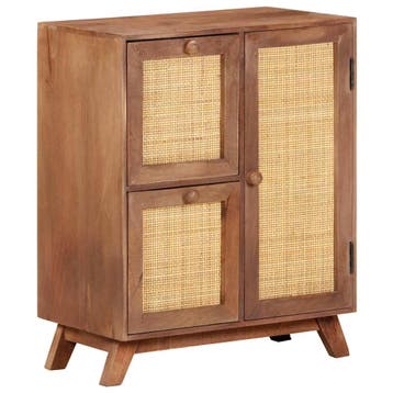vidaXL Dressoir 60x35x75 cm massief mangohout, Verzenden, Nieuw