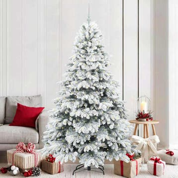vidaXL Kunstkerstboom met 300 LED met standaard Wit 210 cm, Verzenden