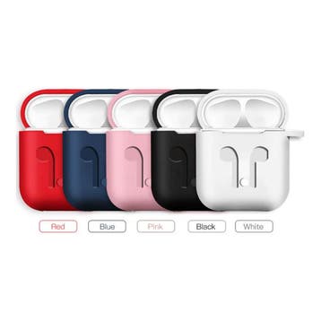 6 in 1 Kit voor AirPods 1 / 2 Blauw - Hoesje / Anti-Lost, Verzenden