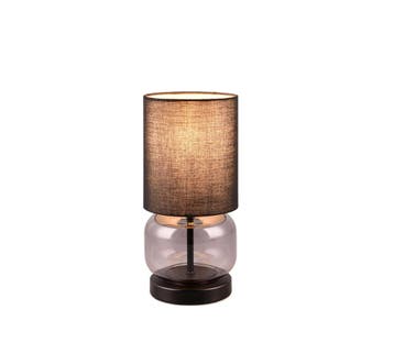 Trio ELIO tafellamp | E27 Fitting | mat zwart met zwart | Ø, Verzenden