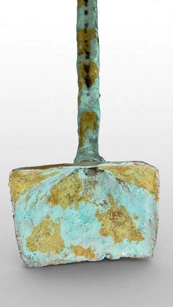 Abdoulaye Derme - sculptuur, Homme élancée - 103 cm - Brons