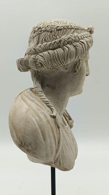 sculptuur, Matrona romana - 36 cm - marmerpoeder