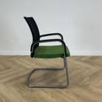 vergaderstoel Ahrend, groene/zwarte stoffering - grijze, Huis en Inrichting, Stoelen, Gebruikt, Zwart, Eén