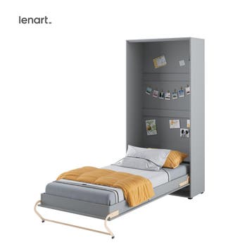 Lenart Bed Concept Pro Verticaal Opklapbed 90x200 - Grijs