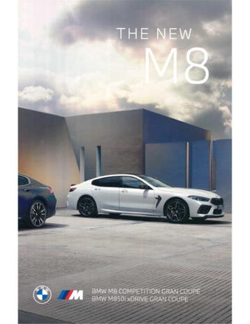 2022 BMW M8 GRAN COUPE BROCHURE FRANS
