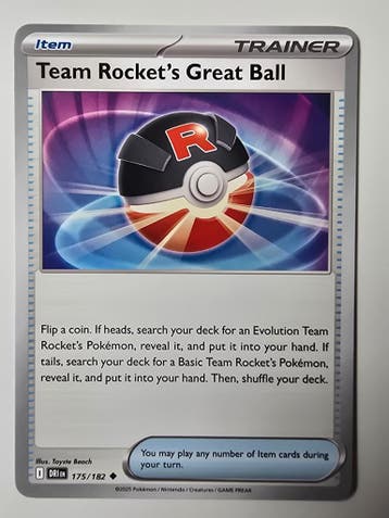 TEAM ROCKETS GREAT BALL (DESTINED RIVALS 175/182) (TRADING, Gebruikt