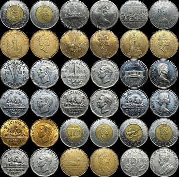 Canada. 55 Coins | Sets, Commemorative Issues, Bi-Metallic,