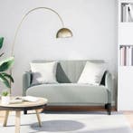 vidaXL Loveseat bank / zetel 109 cm fluweel lichtgrijs, Huis en Inrichting, Zetels | Zetels, Verzenden, Nieuw