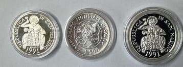 italia-san marino lire 1000 -lire 500- lire 500 1990-1992