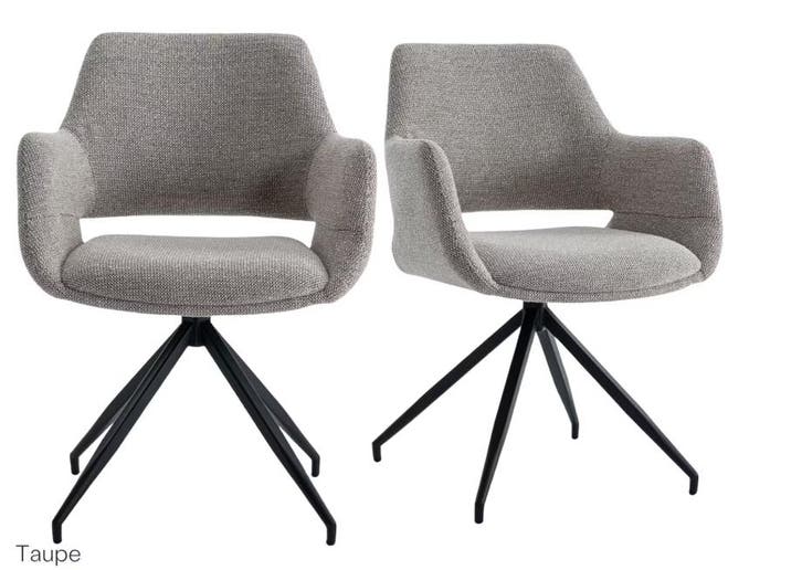2dekans | Furnihaus Monza Bjorn Eetkamerstoelen - 2 stuks -, Maison & Meubles, Chaises, Enlèvement ou Envoi