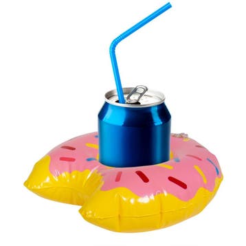 Opblaas Donut Bekerhouder 17cm, Hobby en Vrije tijd, Feestartikelen, Verzenden, Nieuw