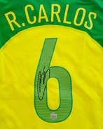 Roberto Carlos - Official Signed - Brazil 2004/06 Home Shirt, Nieuw
