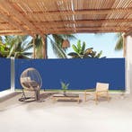 vidaXL Windscherm uittrekbaar 180x1000 cm blauw, Verzenden, Nieuw