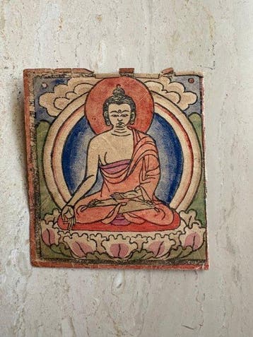 Tibetaanse boeddhistische Tsakli – Shakyamuni Boeddha –