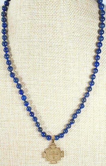 Lapis lazuli natuurlijk uit Afghanistan AAAA++ Kruis van San