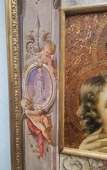 T. Akerman (XX) - Madonna con bambino - 80 x 87 cm