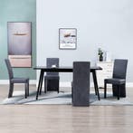 vidaXL Eetkamerstoelen 4 st kunstsuède grijs, Huis en Inrichting, Stoelen, Verzenden, Nieuw
