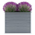 vidaXL Plantenbak verhoogd 100x40x77 cm gegalvaniseerd staal, Verzenden, Nieuw