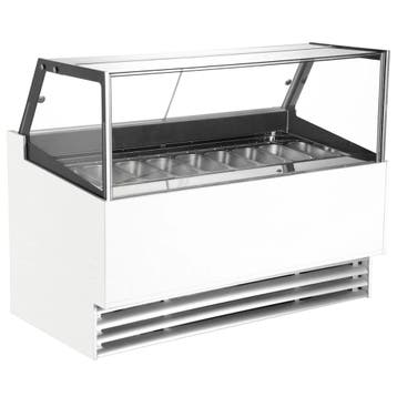 Schepijsvitrine | BORNEO | 378L | 12x 5L | -16°C/-18°C |, Verzenden