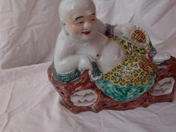 Figure - Buddha cinese - Porcelaine - Chine (Sans prix de