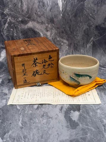 Shoichi Takemura - Chawan - Keramiek - Iro-e ShrimpDesign