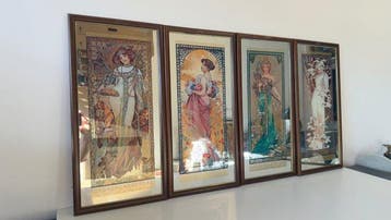 Alphons Mucha (1860-1939), after - The four seasons -