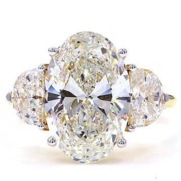 Zonder minimumprijs - Ring - 18 karaat Geel goud - 6.03ct.