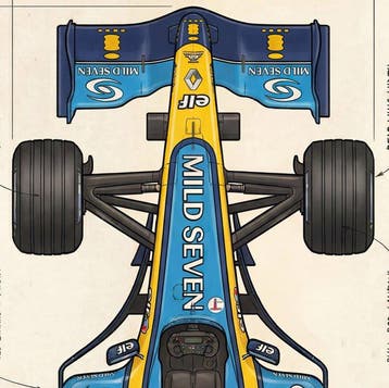 Kleury.art - [XL MATTE PAPER] Industrial Blueprint: Renault