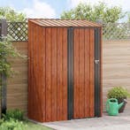 vidaXL Tuinhuisjes Bruin 140,5 x 74 x 200 cm Metaal, Verzenden, Nieuw